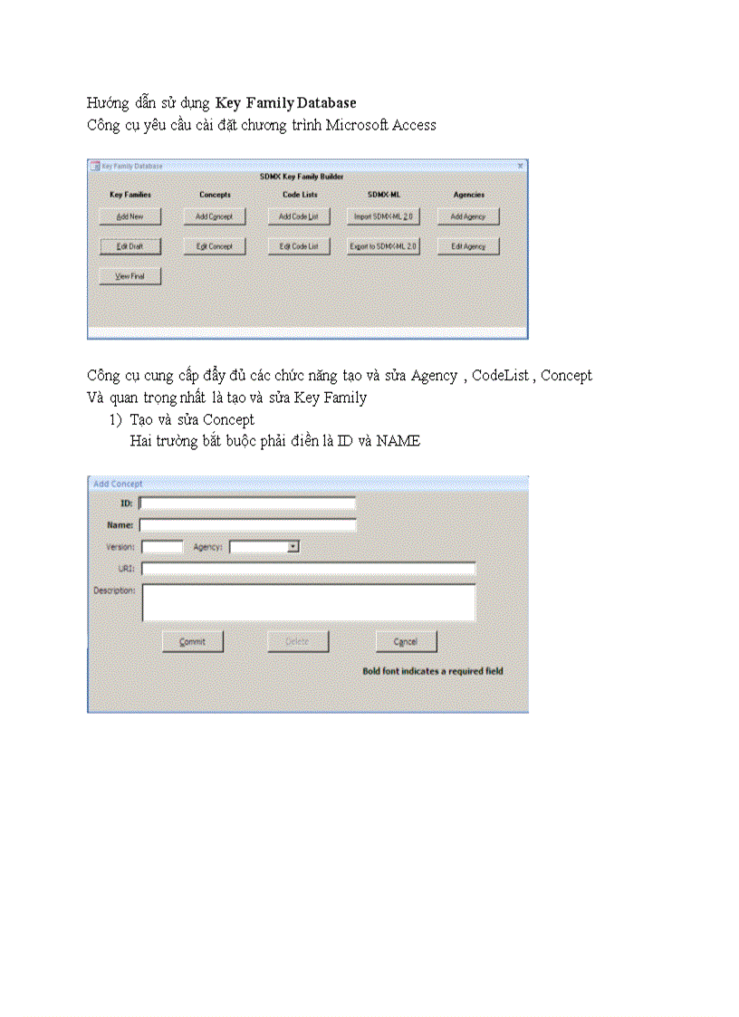 image for page Key Family Database
