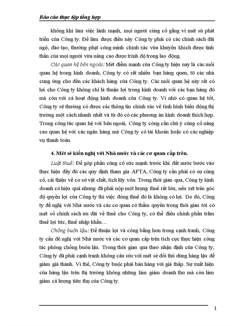 image for page Phân tích và đánh giá kết quả hoạt động kinh doanh của công ty và một số kiến nghị đề xuất