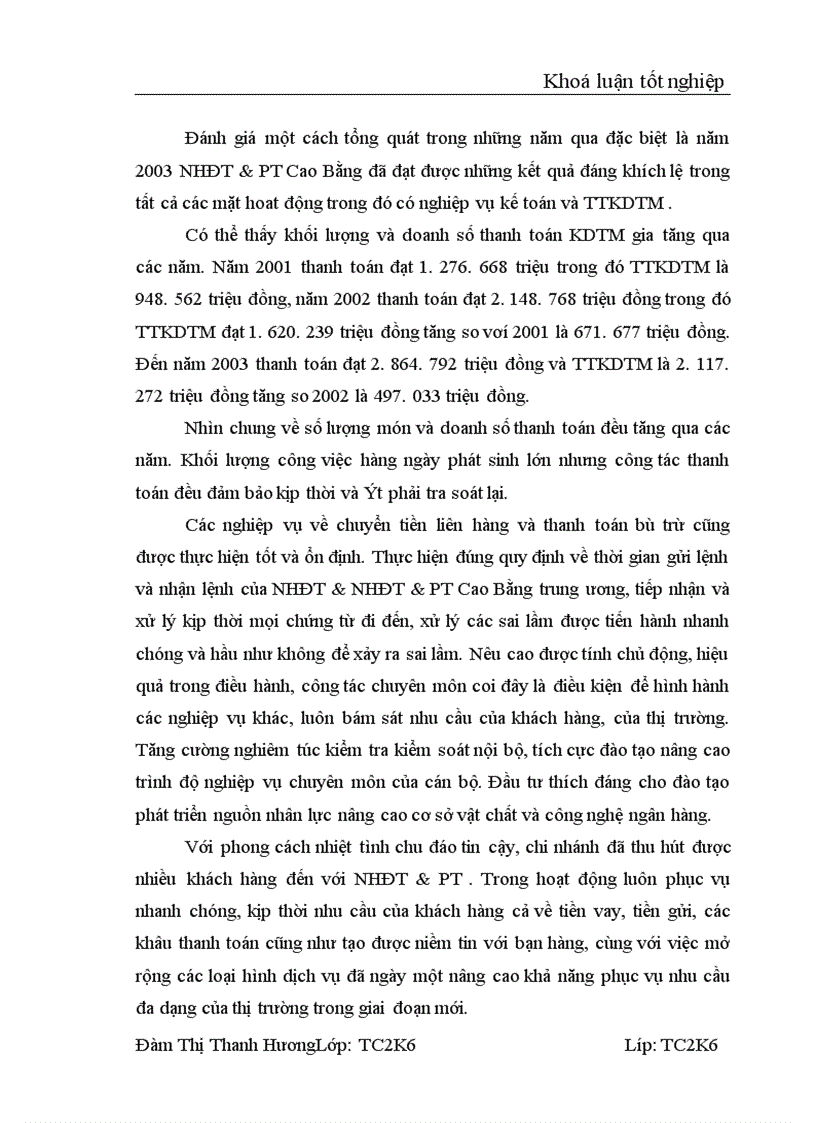 image for page Một số vấn đề về thanh toán không dùng tiền mặt tại NHĐT PT Cao Bằng Thực trạng và giải pháp 1