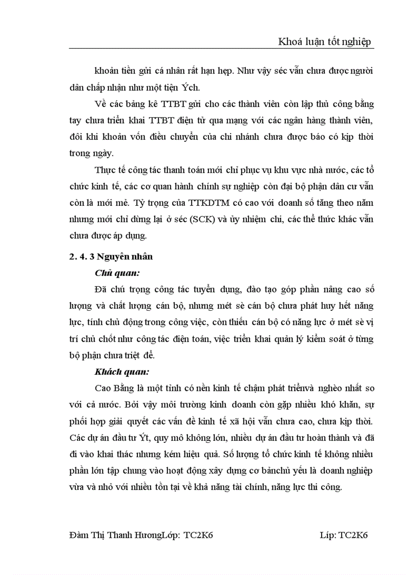 image for page Một số vấn đề về thanh toán không dùng tiền mặt tại NHĐT PT Cao Bằng Thực trạng và giải pháp 1