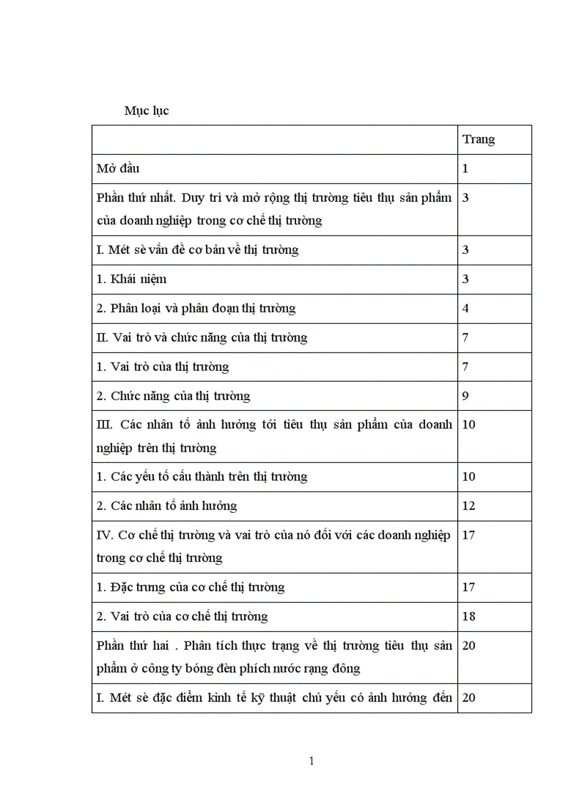 image for page Duy trì và mở rộng thị trường tiêu thụ sản phẩm ở Công ty bóng đèn phích nước Rạng Đông 1
