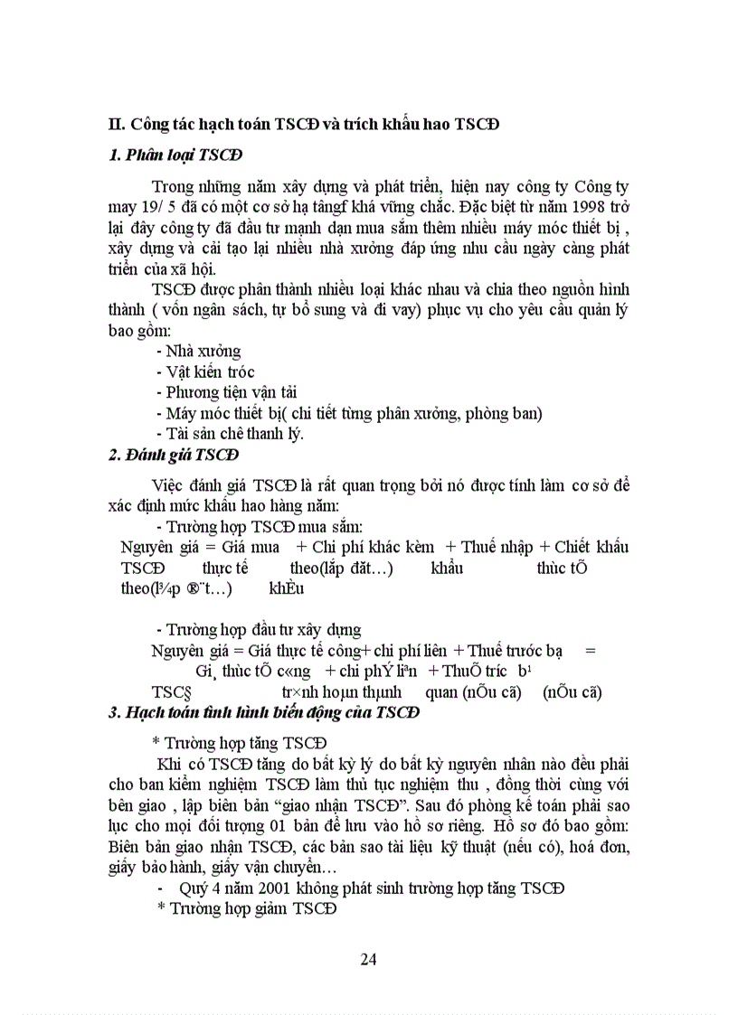 image for page Thực trạng công tác hạch toán kế toán tại công ty may 19 5 bộ công an 1