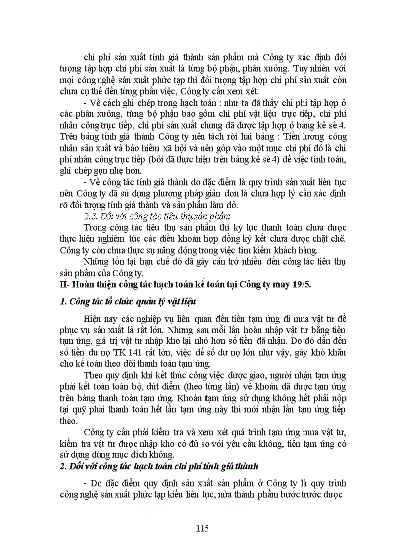 image for page Thực trạng công tác hạch toán kế toán tại công ty may 19 5 bộ công an 1