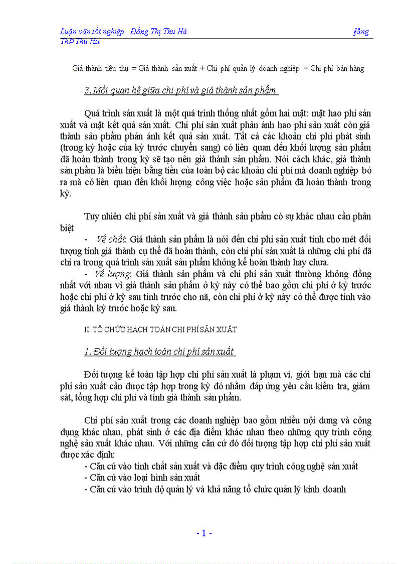 image for page Hạch toán chi phí sản xuất và tính giá thành sản phẩm tại công ty In Nông nghiệp và Công nghiệp thực phẩm 1