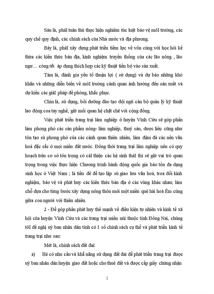 image for page Phát triển kinh tế trang trại các huyện miền núi của tỉnh Đông Nai Lấy ví dụ ở huyện Vĩnh Cửu