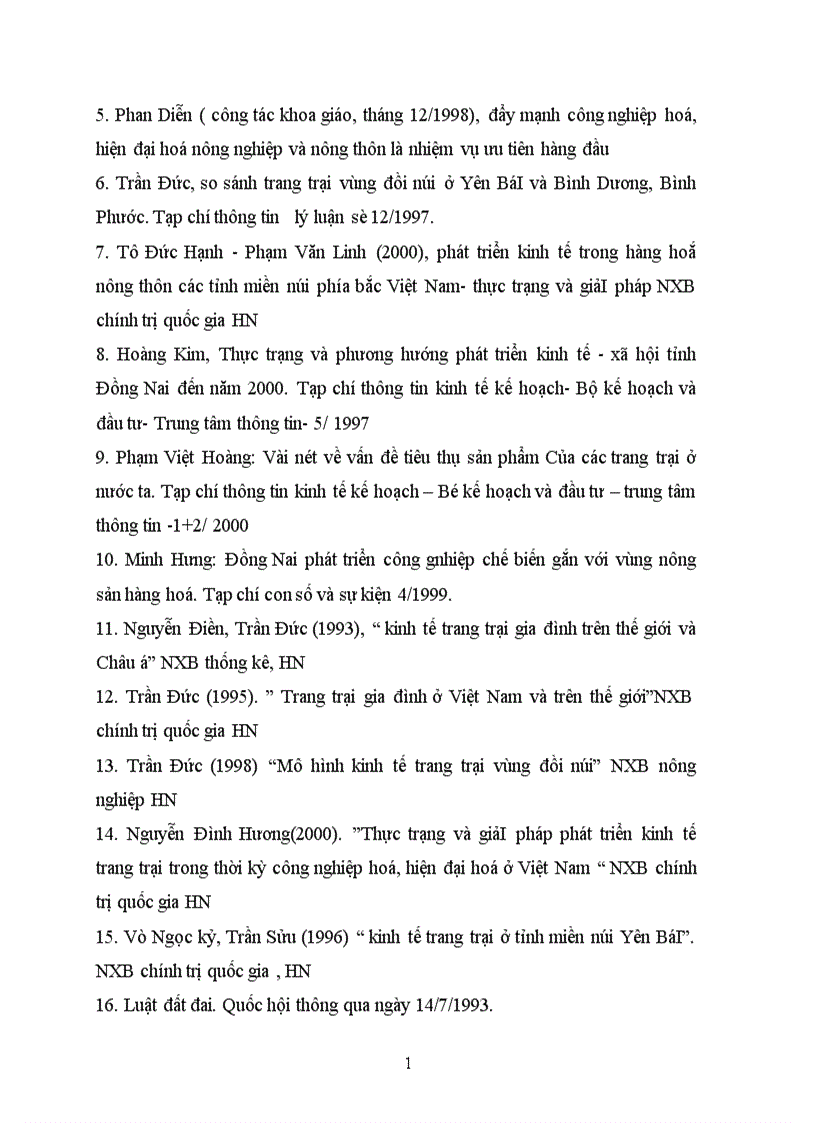 image for page Phát triển kinh tế trang trại các huyện miền núi của tỉnh Đông Nai Lấy ví dụ ở huyện Vĩnh Cửu