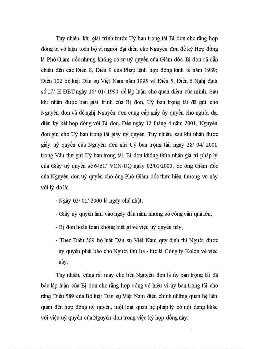 image for page Giải quyết tranh chấp phát sinh từ hợp đồng mua bán quốc tế hàng hoá với thương nhân Hoa Kỳ 1