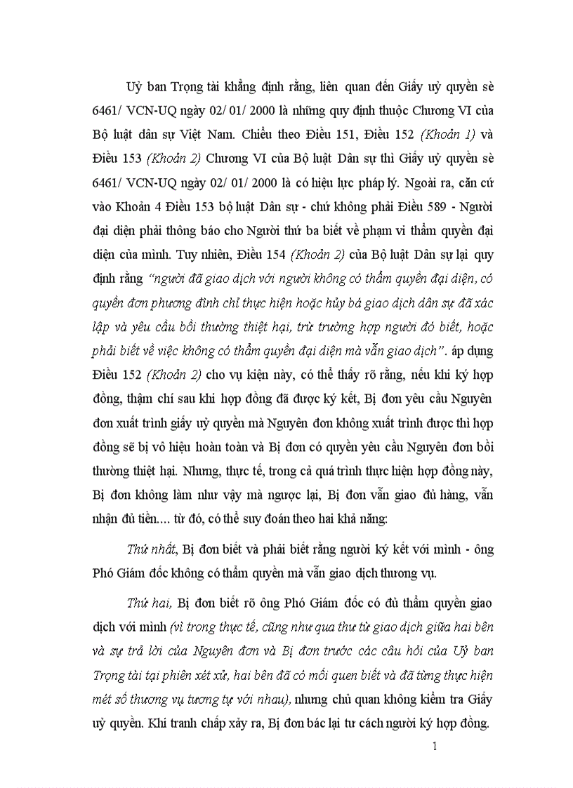 image for page Giải quyết tranh chấp phát sinh từ hợp đồng mua bán quốc tế hàng hoá với thương nhân Hoa Kỳ 1