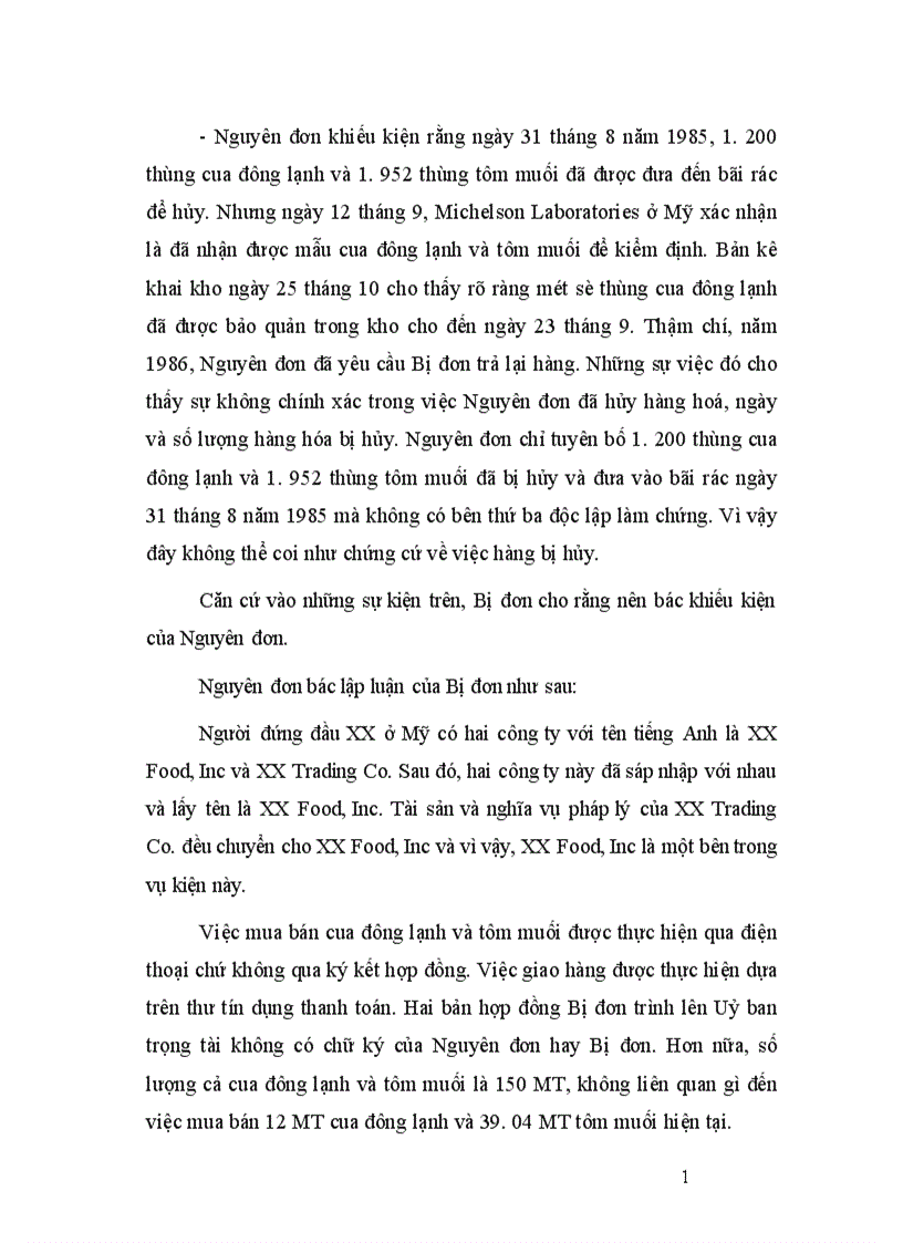 image for page Giải quyết tranh chấp phát sinh từ hợp đồng mua bán quốc tế hàng hoá với thương nhân Hoa Kỳ 1