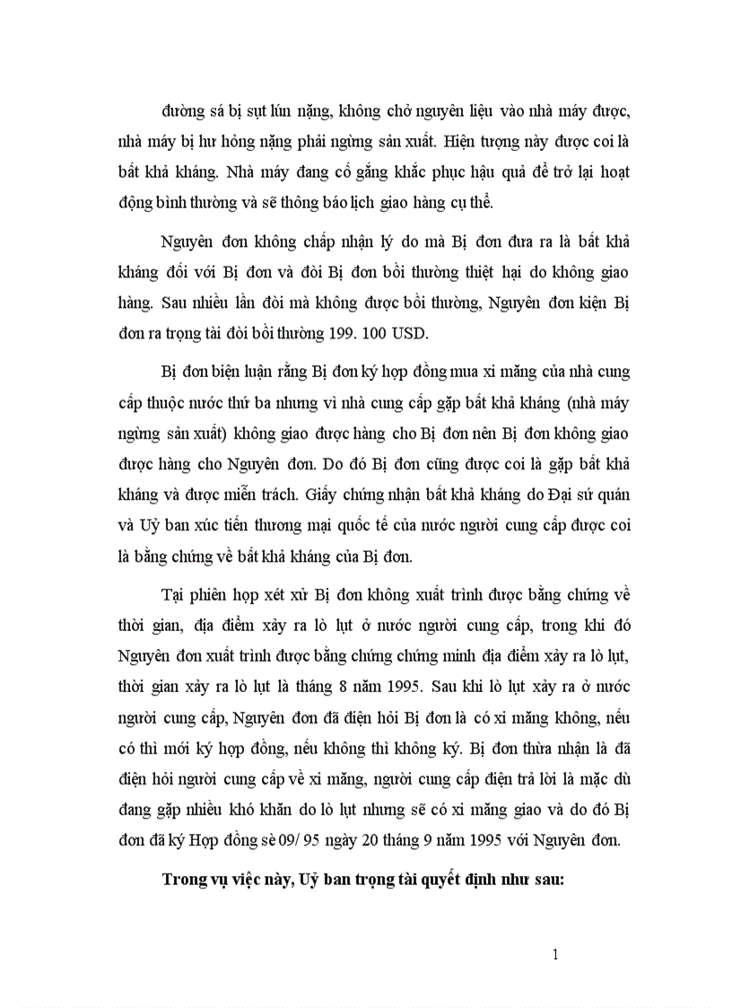 image for page Giải quyết tranh chấp phát sinh từ hợp đồng mua bán quốc tế hàng hoá với thương nhân Hoa Kỳ 1