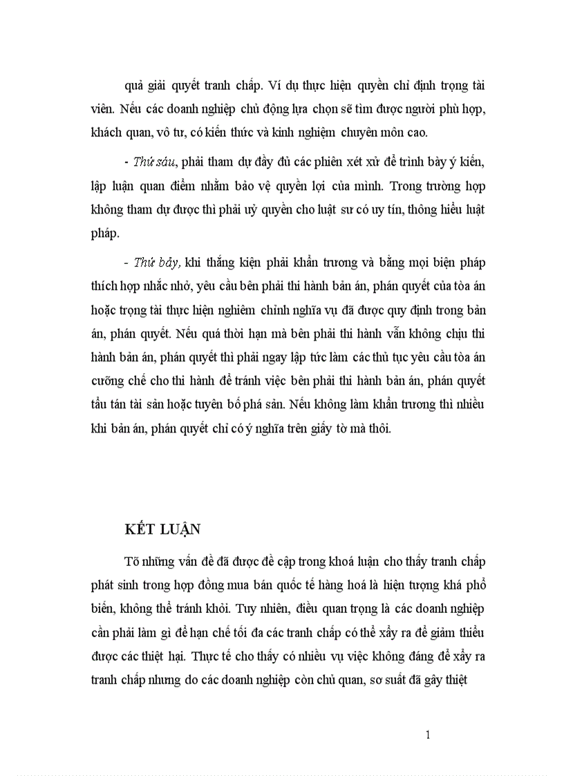 image for page Giải quyết tranh chấp phát sinh từ hợp đồng mua bán quốc tế hàng hoá với thương nhân Hoa Kỳ 1