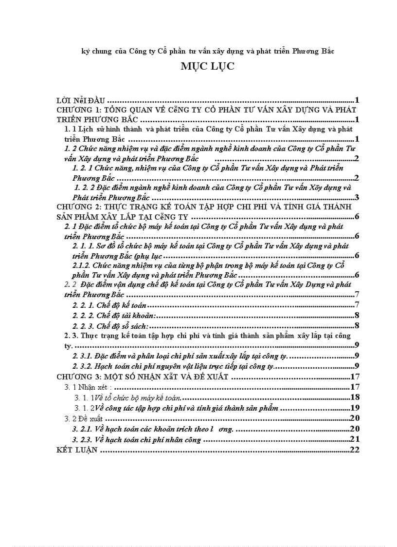 image for page Báo cáo thực tập tổng hợp tại Công ty Cổ phần Tư vấn Xây dựng và phát triển Phương Bắc