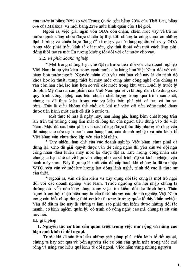 image for page Giải pháp chủ yếu nhằm mở rộng và nâng cao hiệu quả kinh tế đối ngoại