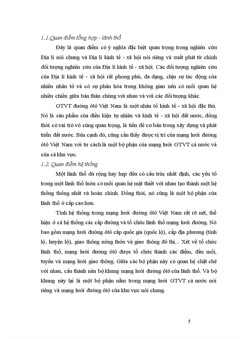 image for page Địa lí ngành giao thông vận tải đường ôtô Việt Nam 1