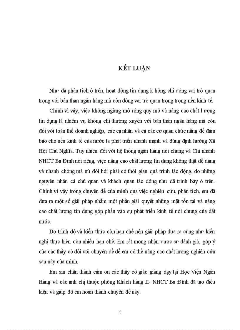 image for page Giải pháp nâng cao chất lượng tín dụng tại chi nhánh NHCT Ba Đình 1