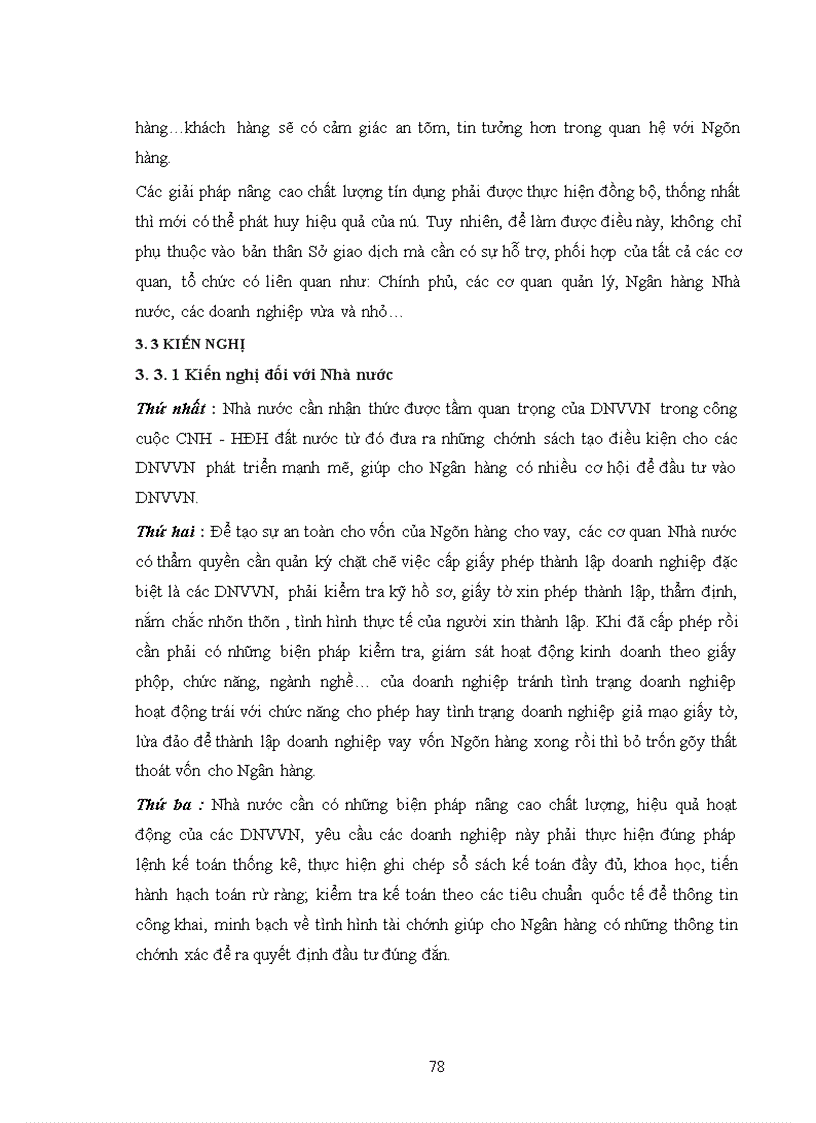 image for page Giải pháp nâng cao chất lượng tín dụng đối với doanh nghiệp vừa và nhỏ tại Sở giao dịch ngân hàng ngoại thương Việt Nam 1