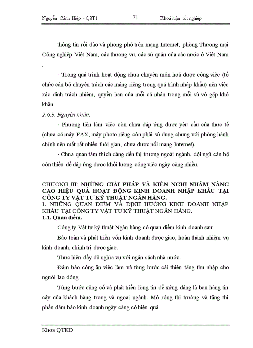image for page Một số giải pháp nhằm nâng cao hiệu quả kinh doanh trong hoạt động nhập khẩu tại Công ty Vật tư kỹ thuật Ngân hàng 1