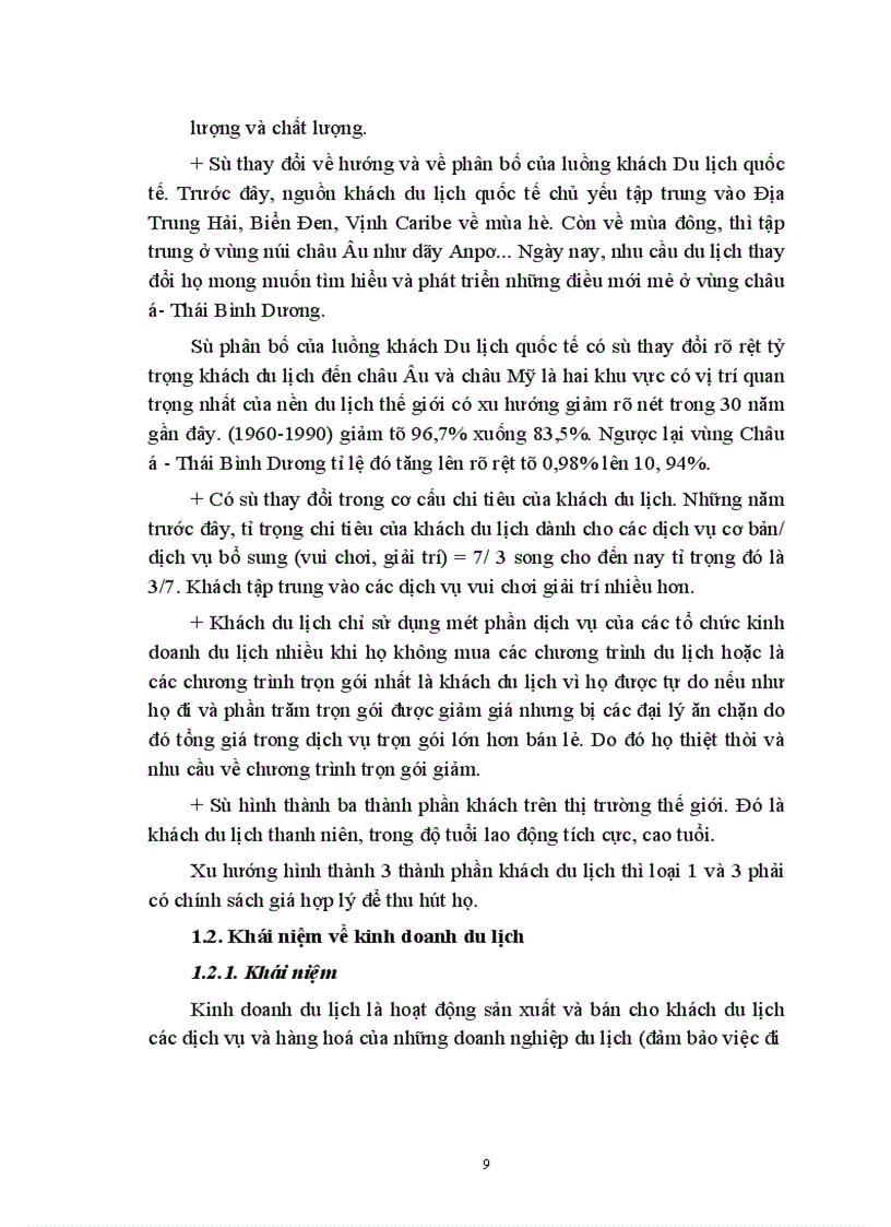 image for page Giá chính sách giá trong kinh doanh lữ hành của công ty Du lịch dịch vụ Tây Hồ thực trạng và giải pháp thu hút khách 1