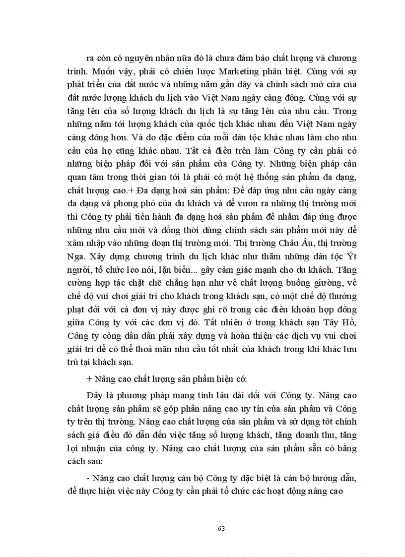 image for page Giá chính sách giá trong kinh doanh lữ hành của công ty Du lịch dịch vụ Tây Hồ thực trạng và giải pháp thu hút khách 1