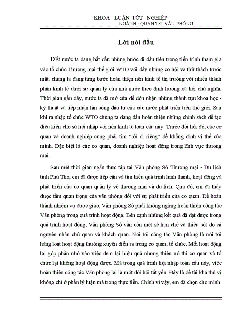 image for page Tiếp tục hoàn thiện công tác Văn phòng tại Sở Thương mại Du lịch tỉnh Phú Thọ 1