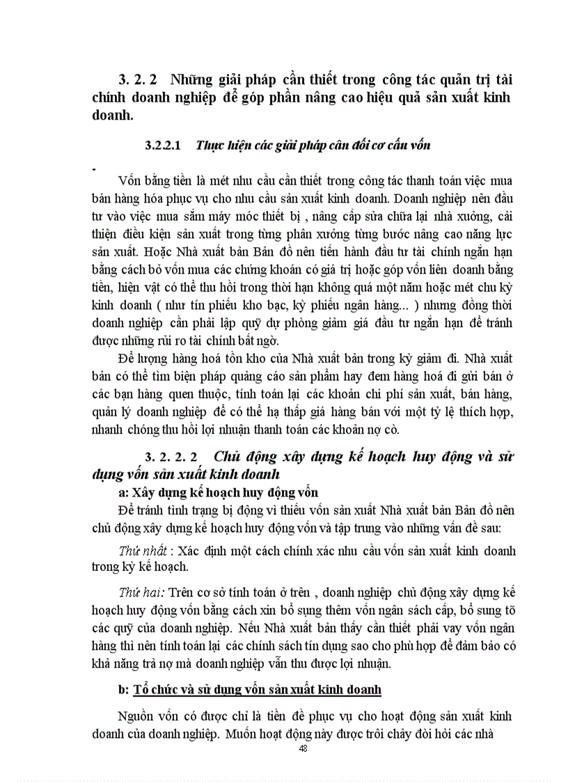 image for page Đánh giá tình hình tài chính và một số giải pháp nâng cao hiệu quả sản xuất kinh doanh tại Nhà xuất bản Bản đồ 1