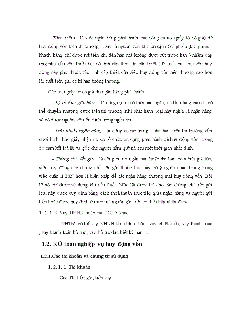 image for page Kế toán nghiệp vụ huy động vốn và giải pháp nhằm nâng cao hiệu quả của nghiệp vụ này 1