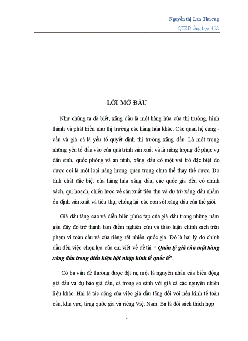 image for page Quản lý giá của mặt hàng xăng dầu trong điều kiện hội nhập kinh tế quốc tế 1