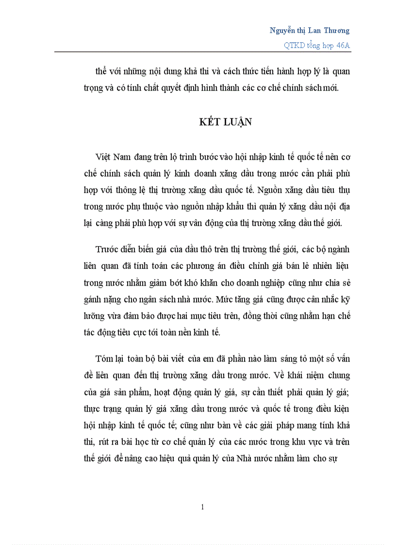 image for page Quản lý giá của mặt hàng xăng dầu trong điều kiện hội nhập kinh tế quốc tế 1