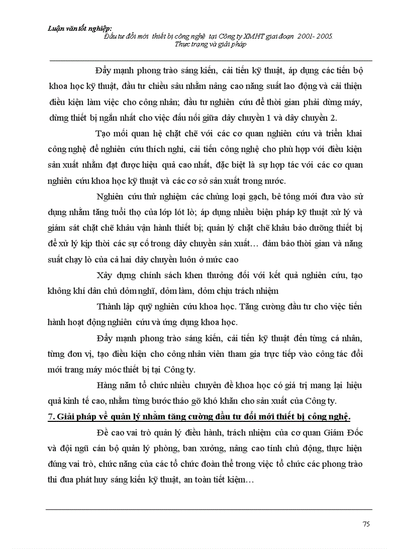 image for page Đầu tư đổi mới thiết bị công nghệ tại Công ty Xi măng Hoàng Thạch giai đoạn 2001 2005 Thực trạng và giải pháp 1