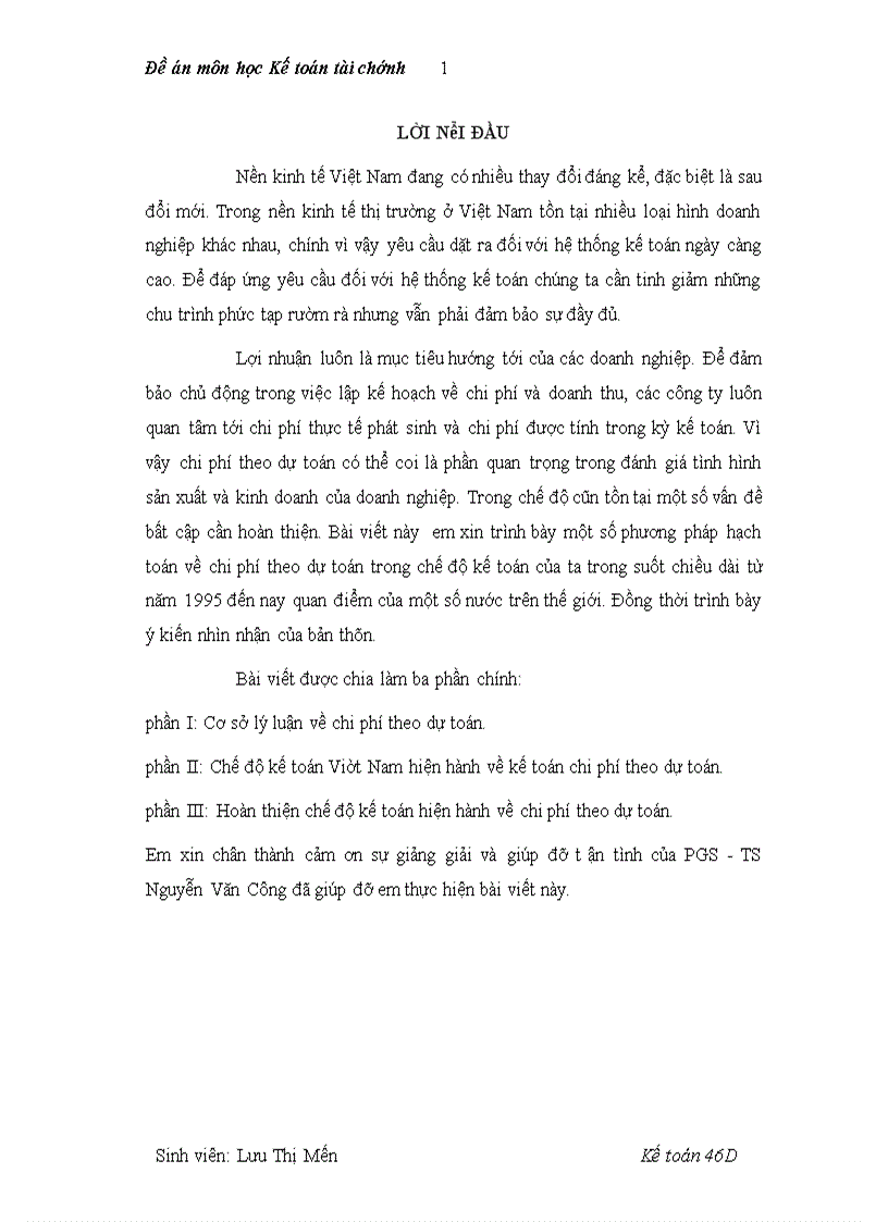 image for page Hoàn thiện chế độ kế toán hiện hành về chi phí theo dự toán 1