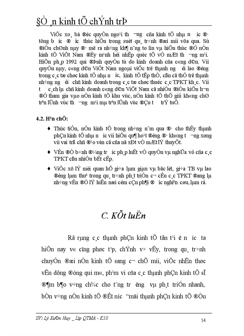 image for page Cơ cấu kinh tế nhiều thành phần trong thời kì quá độ lên chủ nghĩa xã hội ở Việt Nam