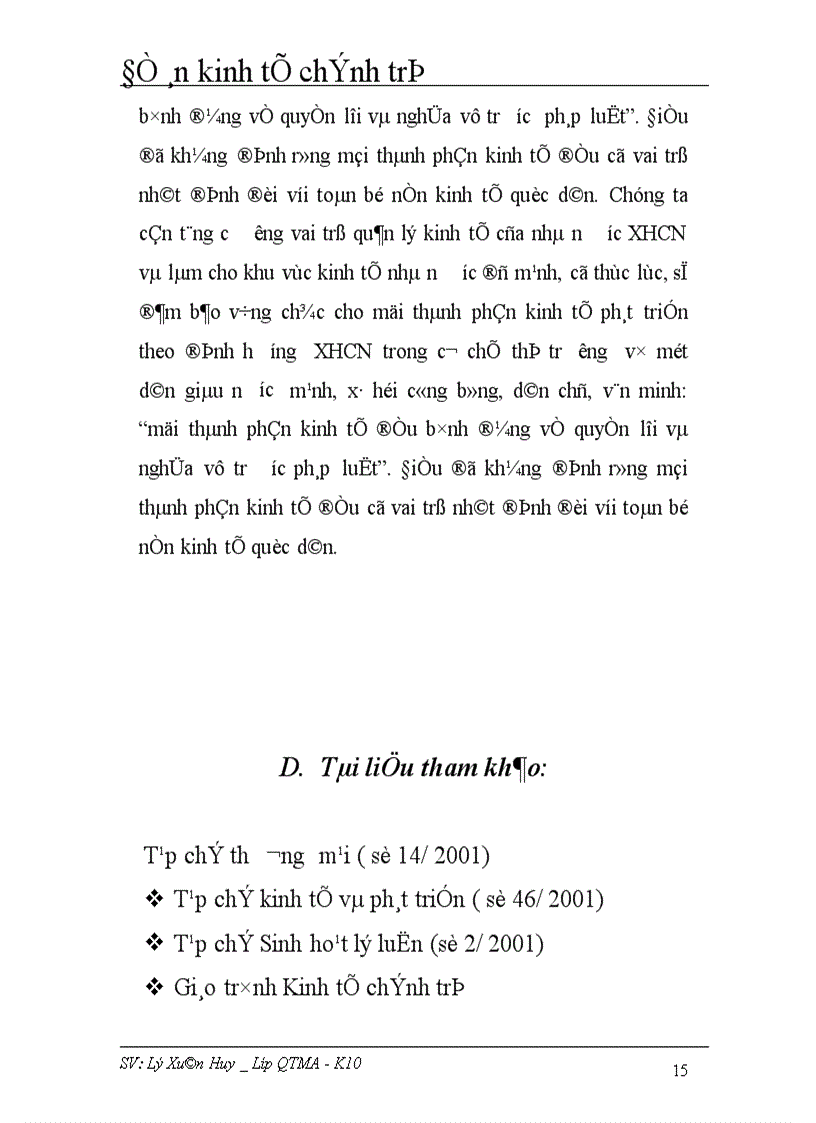 image for page Cơ cấu kinh tế nhiều thành phần trong thời kì quá độ lên chủ nghĩa xã hội ở Việt Nam
