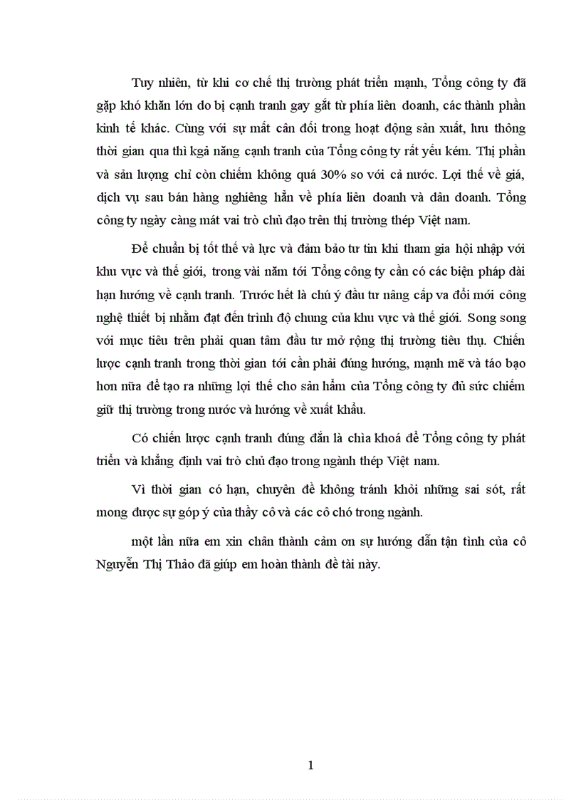image for page Một số giải pháp nhằm nâng cao khả năng cạnh tranh của Tổng công ty thép Việt nam