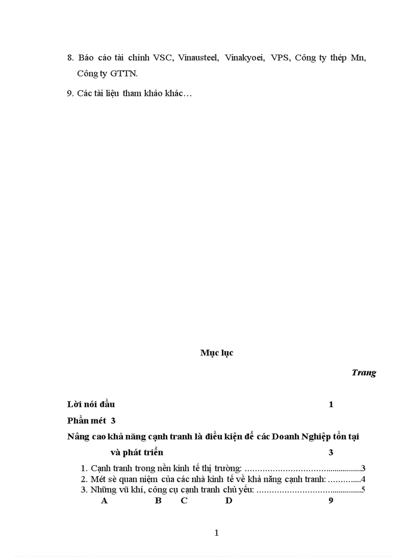 image for page Một số giải pháp nhằm nâng cao khả năng cạnh tranh của Tổng công ty thép Việt nam