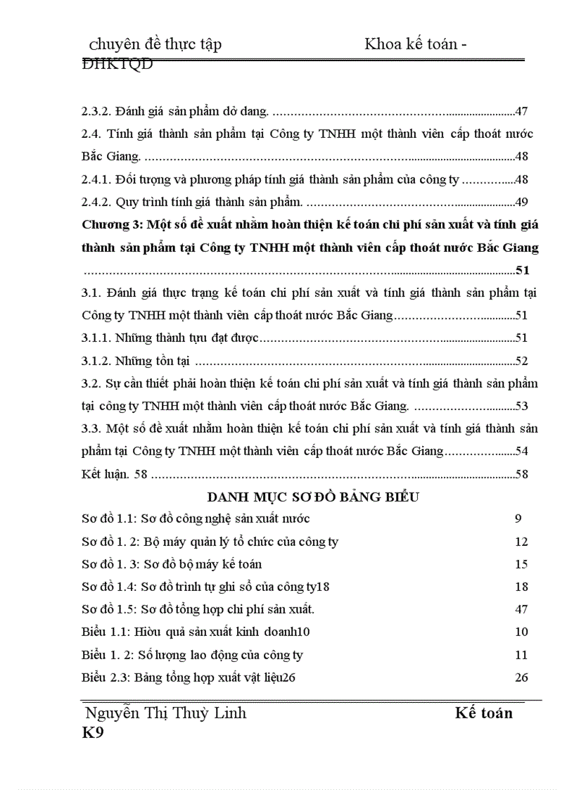 image for page Hoàn thiện kế toán chi phí sản xuất và tính giá thành sản phẩm tại Công ty TNHH một thành viên cấp thoát nước Bắc Giang