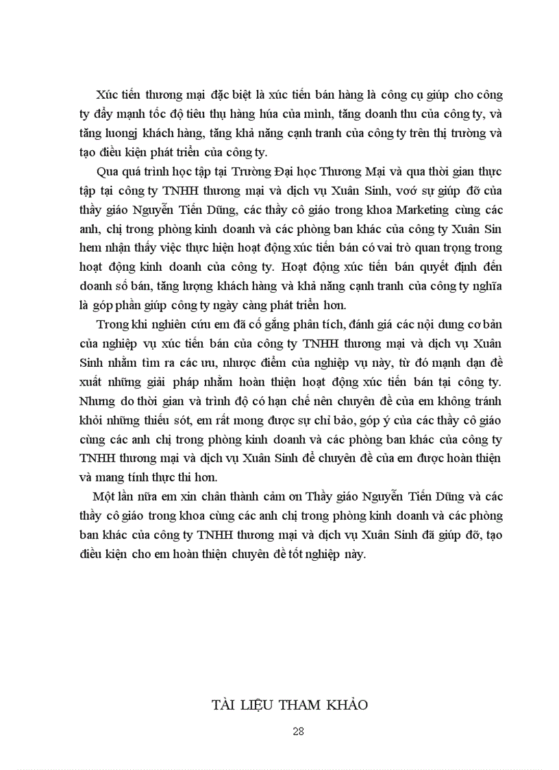 image for page Báo cáo thực tập tổng hợp Phát triển hoạt động xúc tiến bán mặt hàng sơn My Kolor của công ty TNHH Thương mại và dịch vụ Xuân Sinh trên thị trường Hà Nội