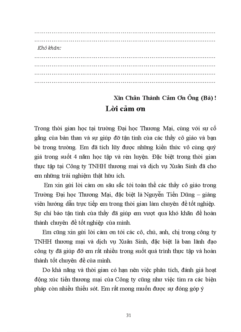 image for page Báo cáo thực tập tổng hợp Phát triển hoạt động xúc tiến bán mặt hàng sơn My Kolor của công ty TNHH Thương mại và dịch vụ Xuân Sinh trên thị trường Hà Nội