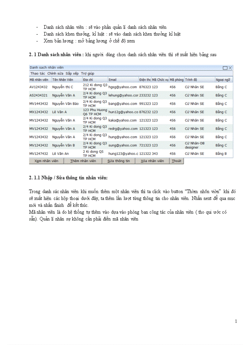 image for page Phân tích thiết kế hệ thống quản lý nhân sự tiền lương cho công ty sun rice 1