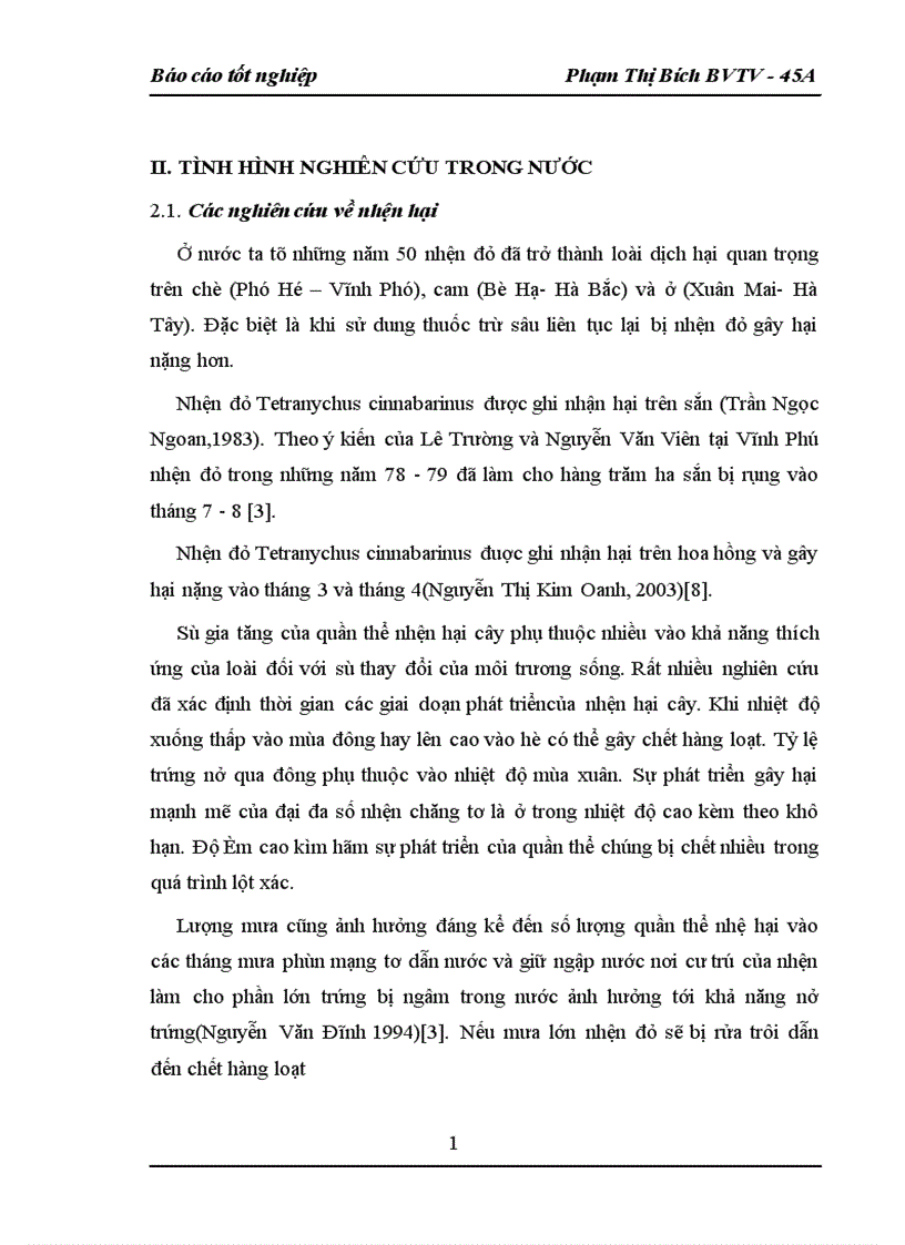 image for page Nghiên cứu khả năng nhân nuôi và sử dụng nhện bắt mồi Amblyseius sp trong phòng chống nhện đỏ Tetranychus cinnabarinus Kochs