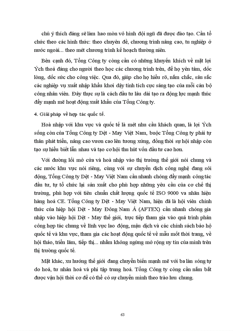 image for page Phương hướng và giải pháp chủ yếu đẩy mạnh xuất khẩu hàng may mặc ở Tổng Công ty Dệt May Việt Nam trong thời gian tới