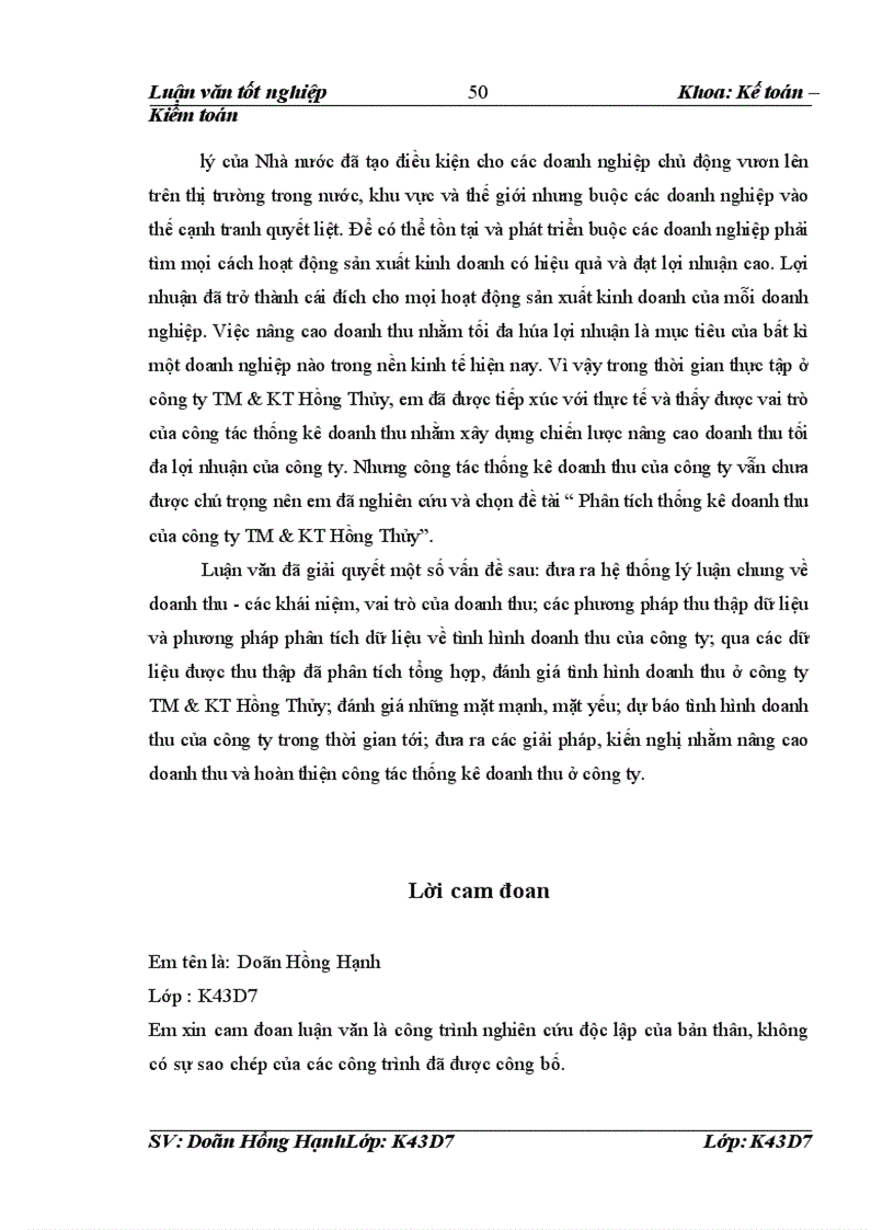 image for page Phân tích thống kê doanh thu của công ty thương mại và kỹ thuật Hồng Thủy 1