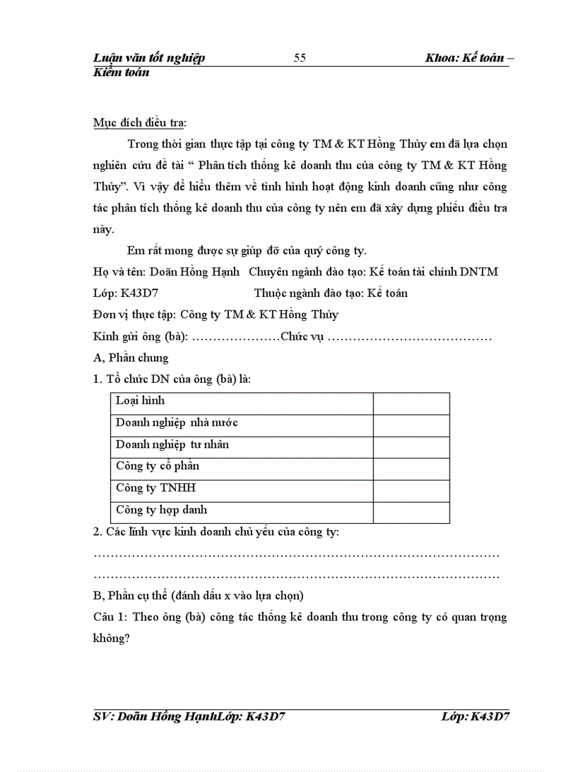 image for page Phân tích thống kê doanh thu của công ty thương mại và kỹ thuật Hồng Thủy 1