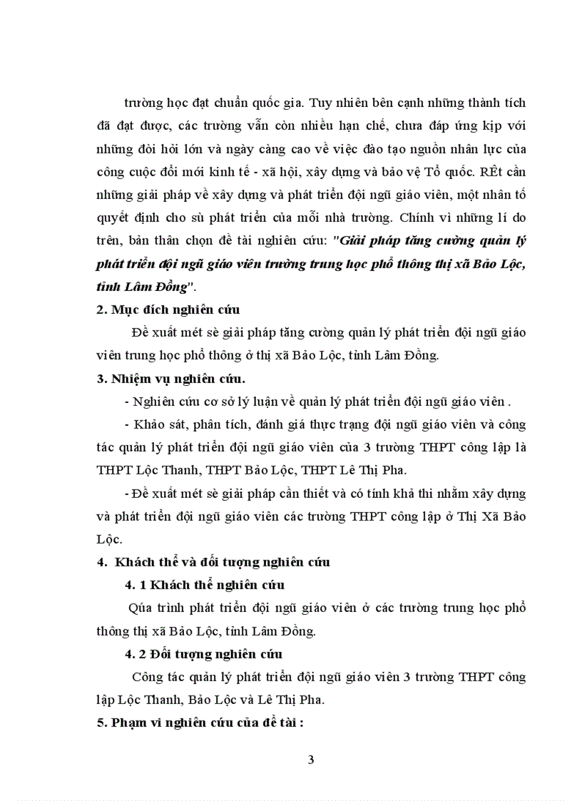 image for page Giải pháp tăng cường quản lý phát triển đội ngũ giáo viên trường trung học phổ thông thị xã Bảo Lộc tỉnh Lâm Đồng 1