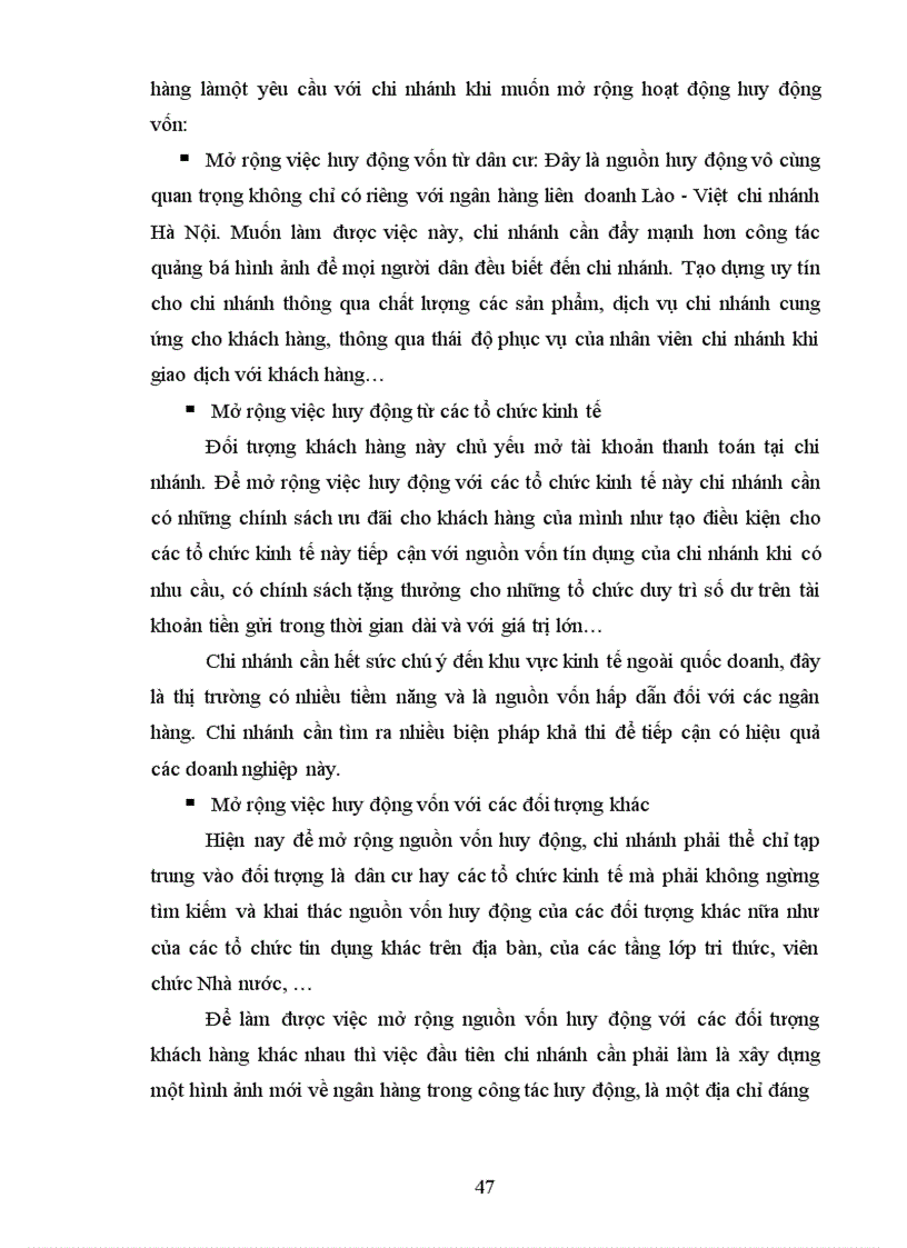 image for page Giải pháp tăng cường huy động vốn tại Ngân hàng Liên doanh Lào Việt chi nhánh Hà Nội 1