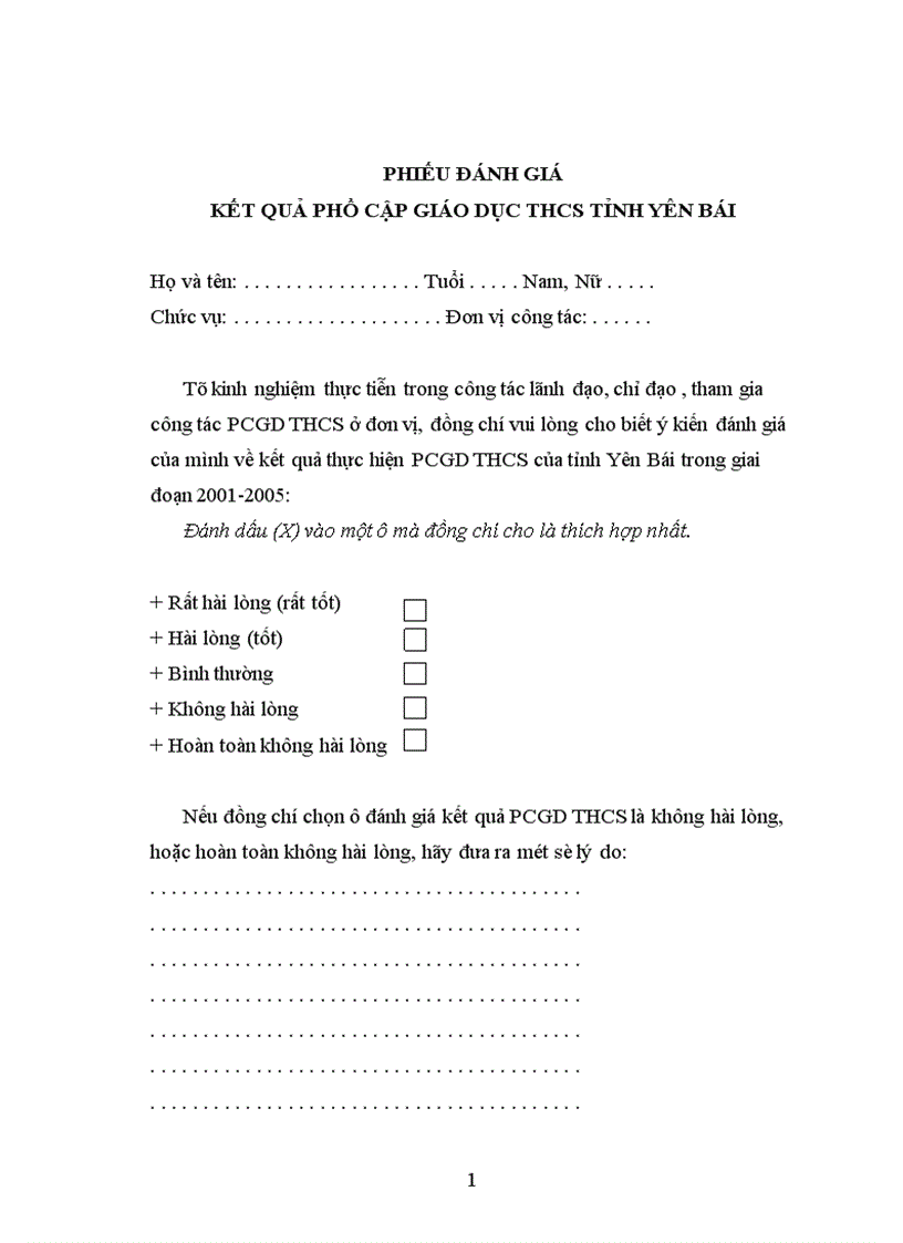 image for page Một số biện pháp quản lý công tác phổ cập giáo dục trung học cơ sở ở tỉnh Yên Bái đến năm 2010 1