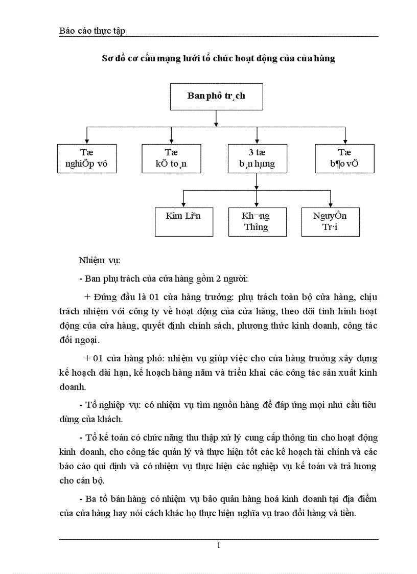 image for page Tổ chức công tác Vốn bằng tiền ở cửa hàng Bách hoá Kim Liên 1