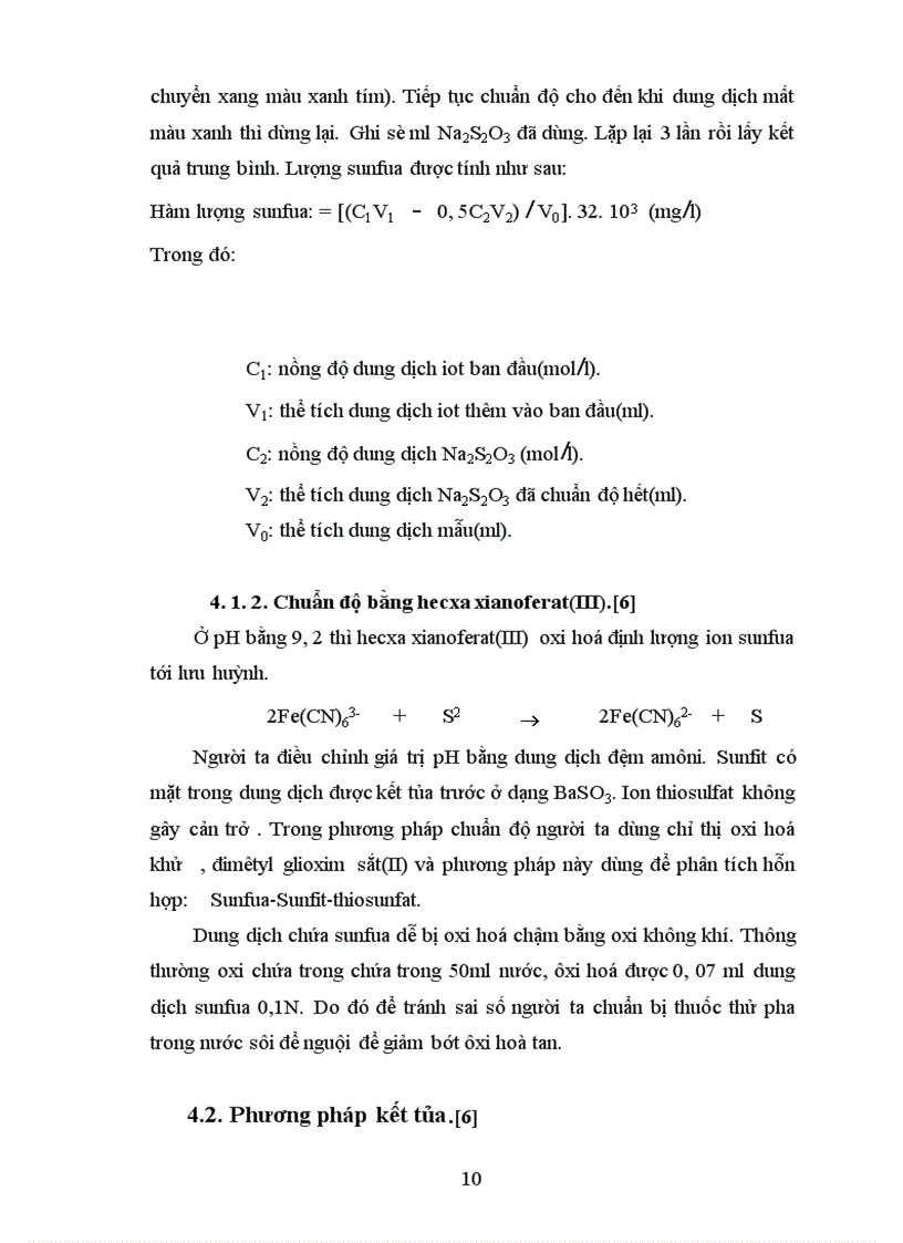 image for page Tiến hành nghiên cứu phương pháp trắc quang xác định sunfua trong nước ngầm