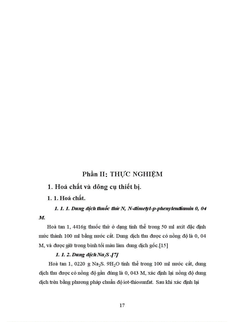 image for page Tiến hành nghiên cứu phương pháp trắc quang xác định sunfua trong nước ngầm