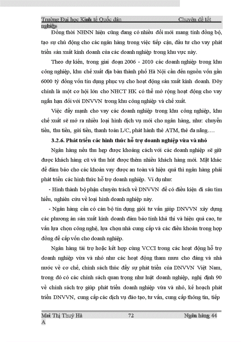 image for page Mở rộng cho vay ngắn hạn đối với doanh nghiệp vừa và nhỏ tại Ngân hàng Công thương Hoàn Kiếm 1
