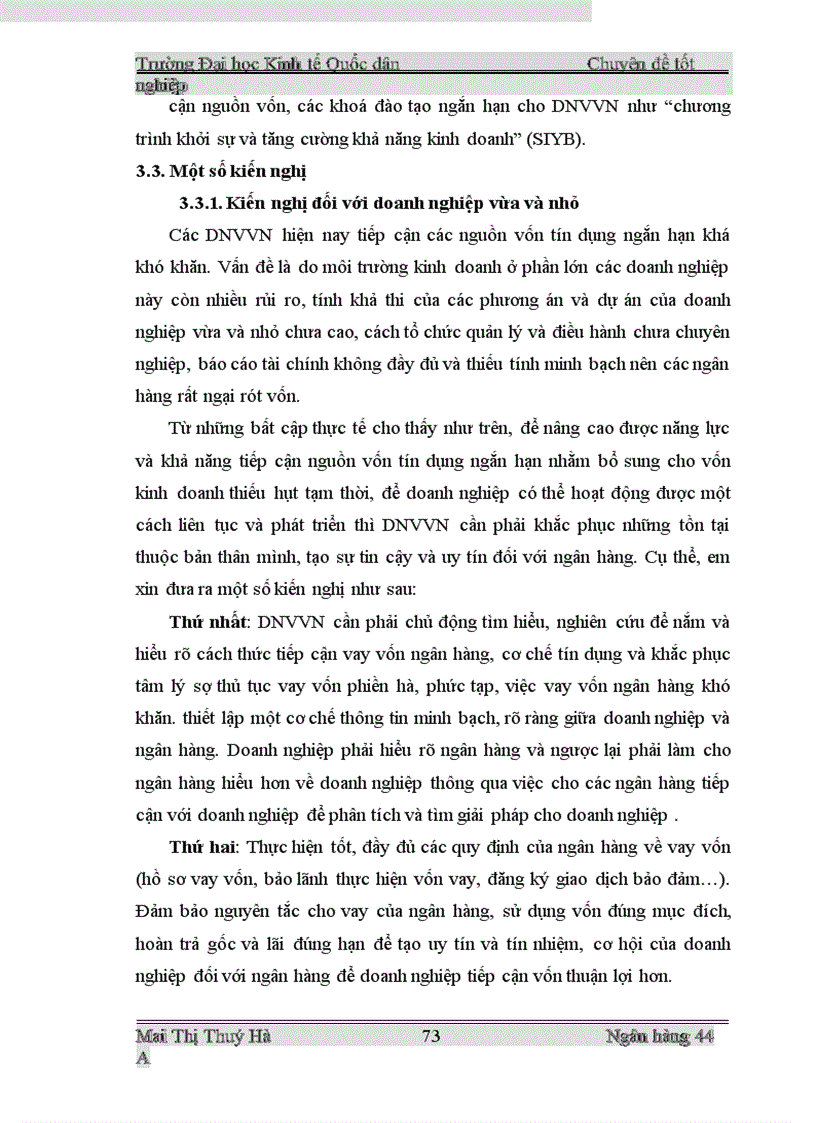 image for page Mở rộng cho vay ngắn hạn đối với doanh nghiệp vừa và nhỏ tại Ngân hàng Công thương Hoàn Kiếm 1